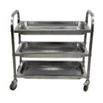 ترولی استیل بیمارستانی تخت ۴ طبقه