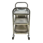 ترولی استیل بیمارستانی تخت ۴ طبقه - تصویر 2