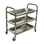 ترولی استیل بیمارستانی تخت ۴ طبقه - تصویر 3