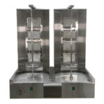 دستگاه کباب ترکی صنعتی دو سیخ ۴ شعله